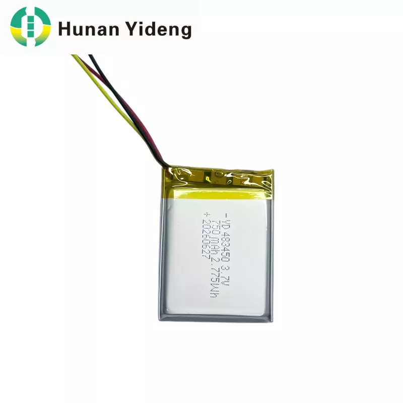 3,7 V 750 mAh 483447 Mały akumulator litowo-polimerowy o dużej pojemności