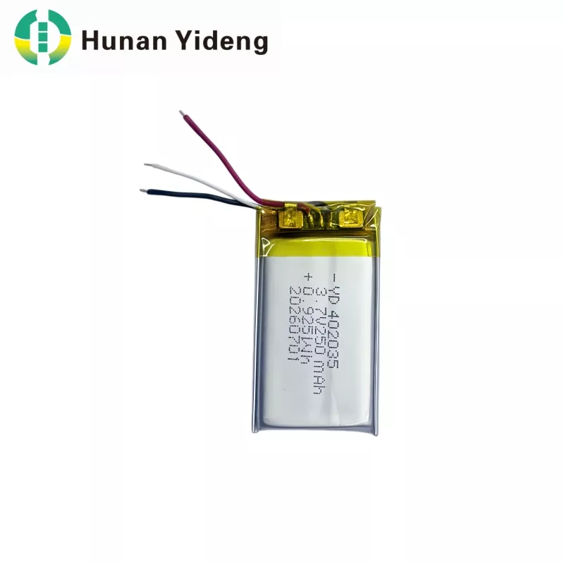 402035 3,7 V 250 mAh Inteligentny aparat VR Bateria litowo-polimerowa